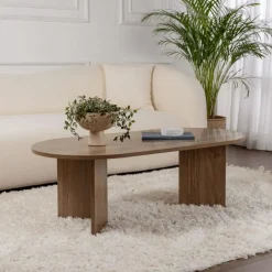 Calicosy - Salontafel IRIS - Walnoot - 39,8x119x60 cm Discount