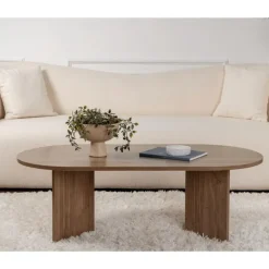 Calicosy - Salontafel IRIS - Walnoot - 39,8x119x60 cm Discount