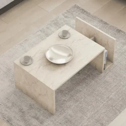 Calicosy - Salontafel MEMO - Travertijn - 32,4x86,8x50 cm Clearance