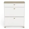 Calicosy - Schoenenkast IZZY - Wit - 104,3x80,8x24,4 cm Online