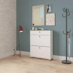 Calicosy - Schoenenkast IZZY - Wit - 104,3x80,8x24,4 cm Online