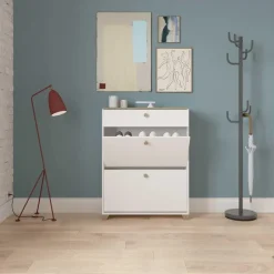 Calicosy - Schoenenkast IZZY - Wit - 104,3x80,8x24,4 cm Online