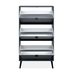 Calicosy - Schoenenkast VIGO - Alby blauw / zwart - 125x70x24 cm Best