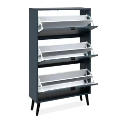 Calicosy - Schoenenkast VIGO - Alby blauw / zwart - 125x70x24 cm Best