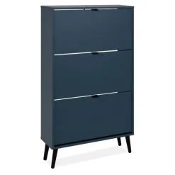 Calicosy - Schoenenkast VIGO - Alby blauw / zwart - 125x70x24 cm Best