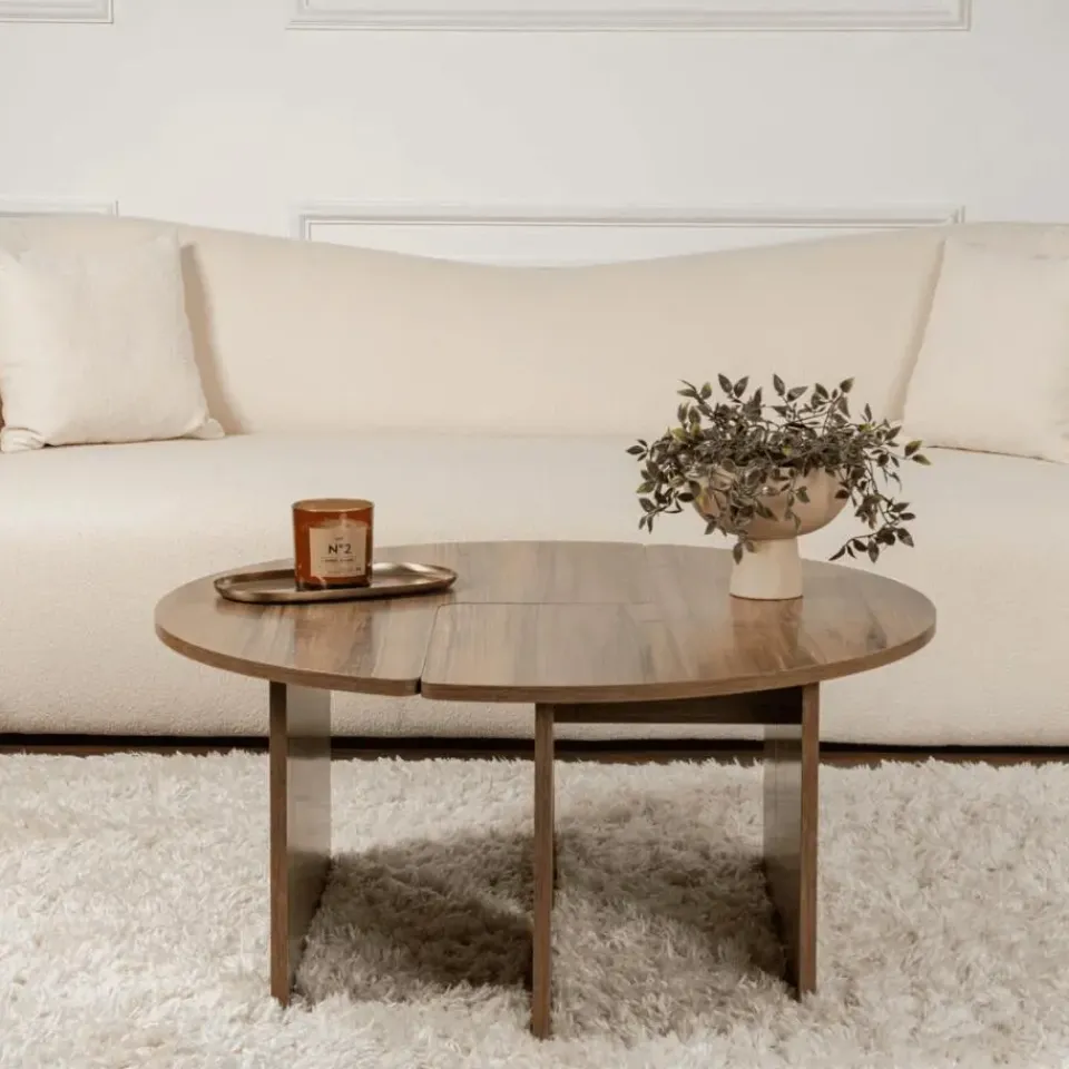 Calicosy - Set van 2 salontafels MOIRA - 90x90x41 cm Hot