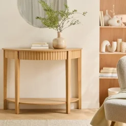 Calicosy - Sidetable BOLOGNE - Licht hout - 76x100x40 cm New