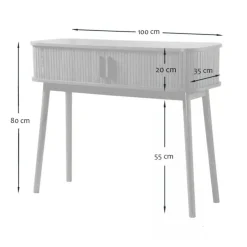Calicosy - Sidetable ERNEST - Licht hout - 80,5x100x35 cm Best