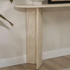 Calicosy - Sidetable SIRA - Travertijn - 75x150x35 cm Discount