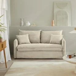 Calicosy - Slaapbank MIRA - Ecru - 90x185x104 cm Sale