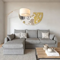 Calicosy - Slaapbank NAOMI - Grijs - 90x260x175 cm Best