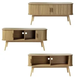 Calicosy - TV-Meubel ERNEST - Licht hout - 55x119x39 cm Outlet