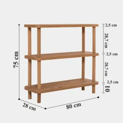 Calicosy - Wandrek STEP - Licht hout - 75x80x28 cm Best