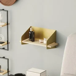 Calicosy - Wandrek WREN - Goud/Hout - 20x40x19 cm Best