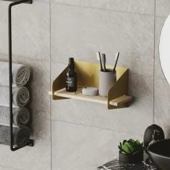 Calicosy - Wandrek WREN - Goud/Hout - 20x40x19 cm Best