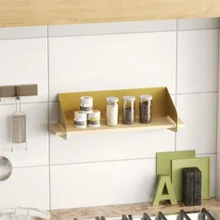 Calicosy - Wandrek WREN - Goud/Hout - 20x60x19 cm New