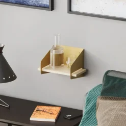 Calicosy - Wandrek WREN - Goud/Hout - 20x30x19 cm Discount