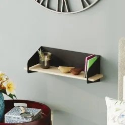 Calicosy - Wandrek WREN - Zwart/hout - 20x60x19 cm Best