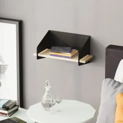 Calicosy - Wandrek WREN - Zwart/hout - 20x40x19 cm Outlet