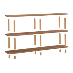 Calicosy - Wandrek ZEN - Licht hout - 74,9x180x35 cm Discount