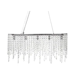 Beliani CALVELLE - Kroonluchter - Zilver - Ijzer Clearance