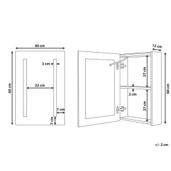 Beliani CAMERON - Badkamermeubel - Wit - Multiplex Best
