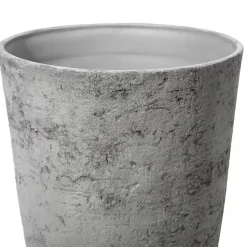 Beliani CAMIA - Bloempot set van 2 L - Grijs - Stenenmix New