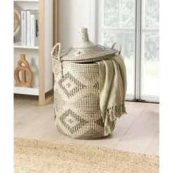 Beliani CAMRANH - Opbergmand - Natuurlijk - Zeegras New