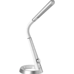 Leen Bakker CANOPUS - Bureaulamp LED - Zilver - Synthetisch materiaal