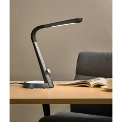 Leen Bakker CANOPUS - Bureaulamp LED - Zwart - Synthetisch materiaal Outlet