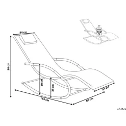Beliani CARANO II - Strandstoel - Beige - Staal
