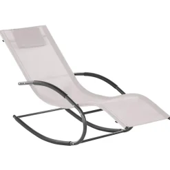 Beliani CARANO II - Strandstoel - Beige - Staal