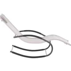 Beliani CARANO II - Strandstoel - Beige - Staal