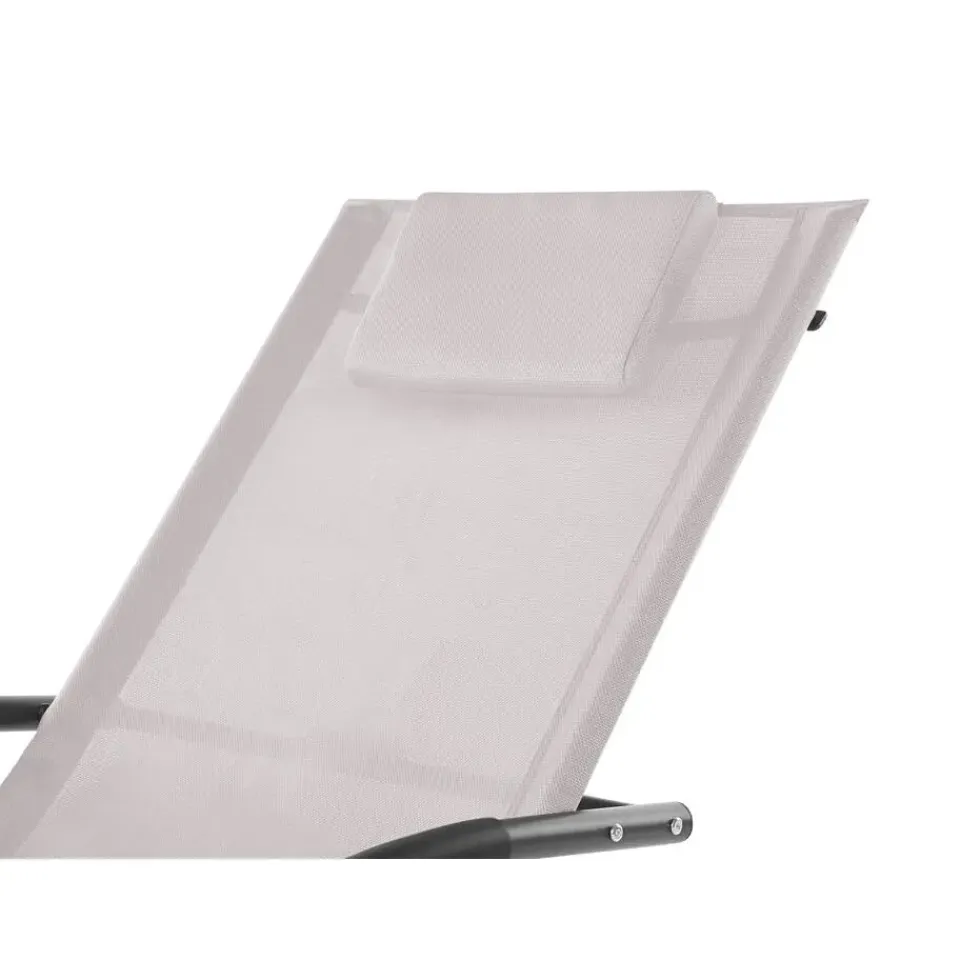 Beliani CARANO II - Strandstoel - Beige - Staal