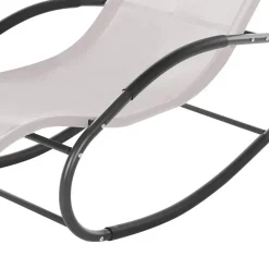 Beliani CARANO II - Strandstoel - Beige - Staal