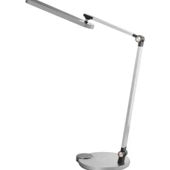 Leen Bakker CAROY - Bureaulamp LED - Grijs - Synthetisch materiaal