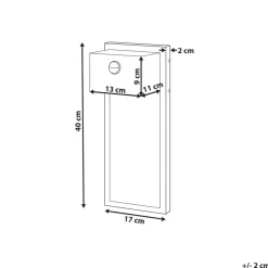 Beliani CARRON - Wandlamp - Zwart - Ijzer Sale