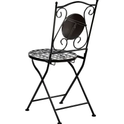 Beliani CASARIO - Tuinstoel set van 2 - Zwart - Metaal New