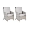 Beliani CASCAIS - Tuinstoel set van 2 - Beige - PE rotan Online