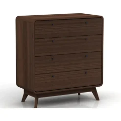 Loft24 Cassie - Commode met 4 laden in walnoot spaanplaat Best