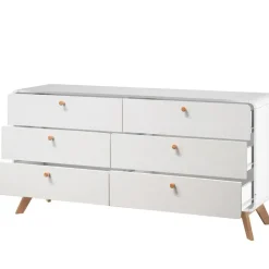 Loft24 Cassie - Commode van 3+3 laden in witte spaanplaat Hot