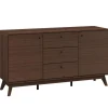 Loft24 Cassie - Dressoir met 3 laden en 2 deuren walnut-look New