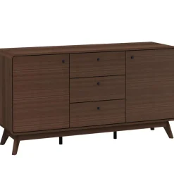 Loft24 Cassie - Dressoir met 3 laden en 2 deuren walnut-look New