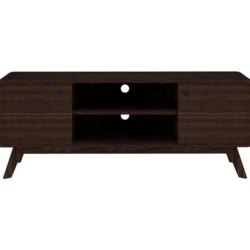 Loft24 Cassie - TV-meubel met 2 deuren van walnotenhoutspaanplaat Best