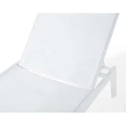 Beliani CATANIA - Strandstoel - Wit - Aluminium