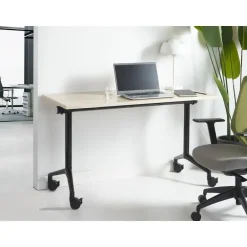 Beliani CAVI - Bureau verstelbaar - Lichtbruin/Zwart - 120 x 60 cm - Metaal Hot