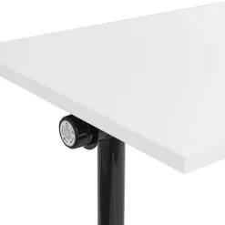 Beliani CAVI - Bureau verstelbaar - Wit/Zwart - 120 x 60 cm - Metaal Sale