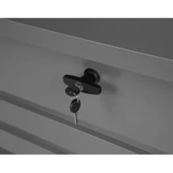 Beliani CEBROSA S - Kussenbox - Grijs - Staal Hot