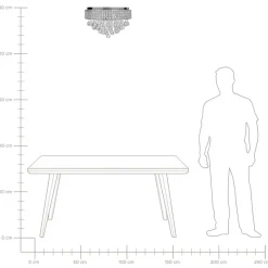 Beliani CEDEIRA - Kroonluchter - Zilver - Ijzer Online