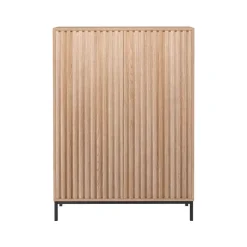 Loft24 Celine - Hoge kast met 2 deuren in natuurlijke spaanplaat Sale